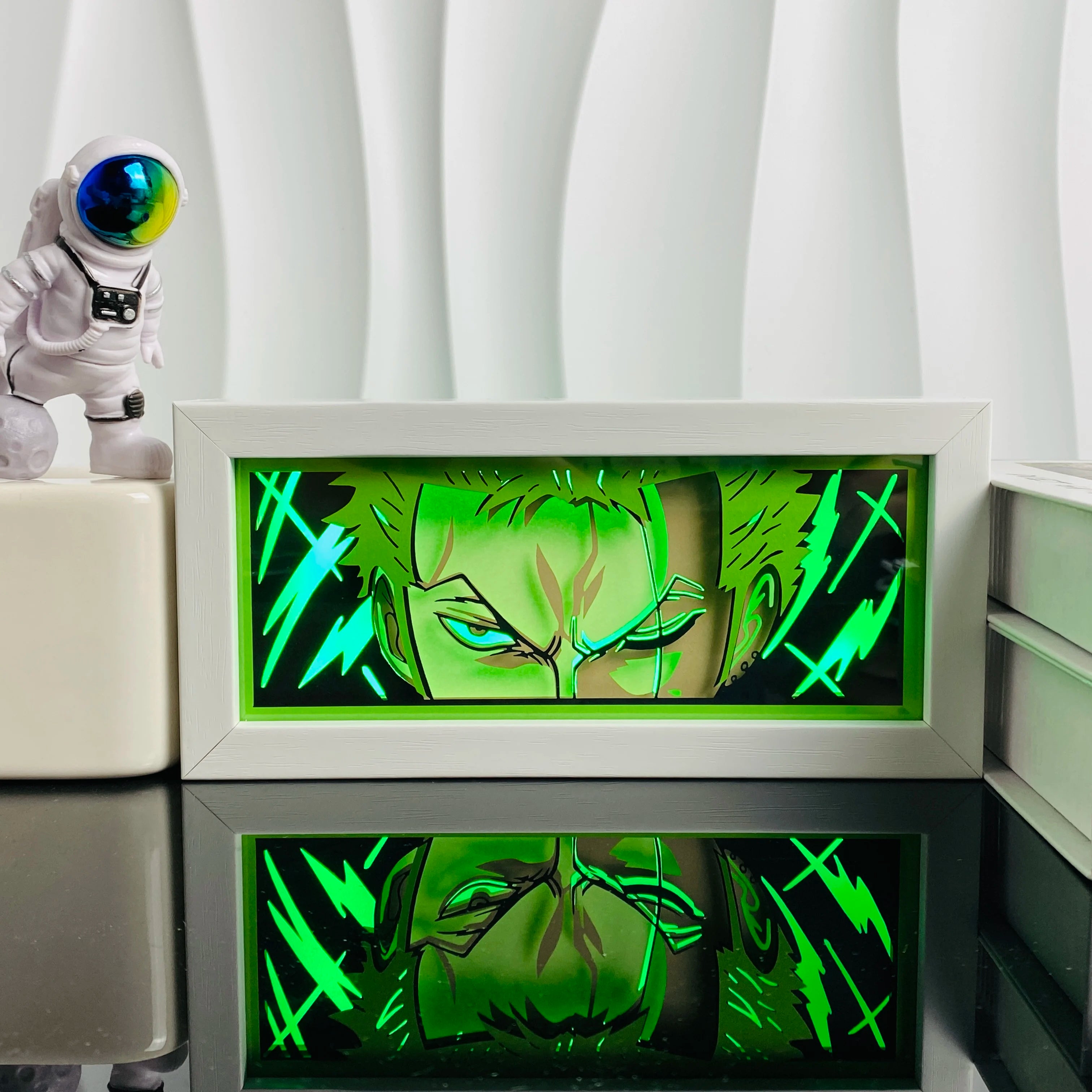 Anime Light Box Paper Cut Shadow Lightbox Wood Frame Nightlight for Child Bedroom Decor Led Night Light 3D Desk Lamp Gifts